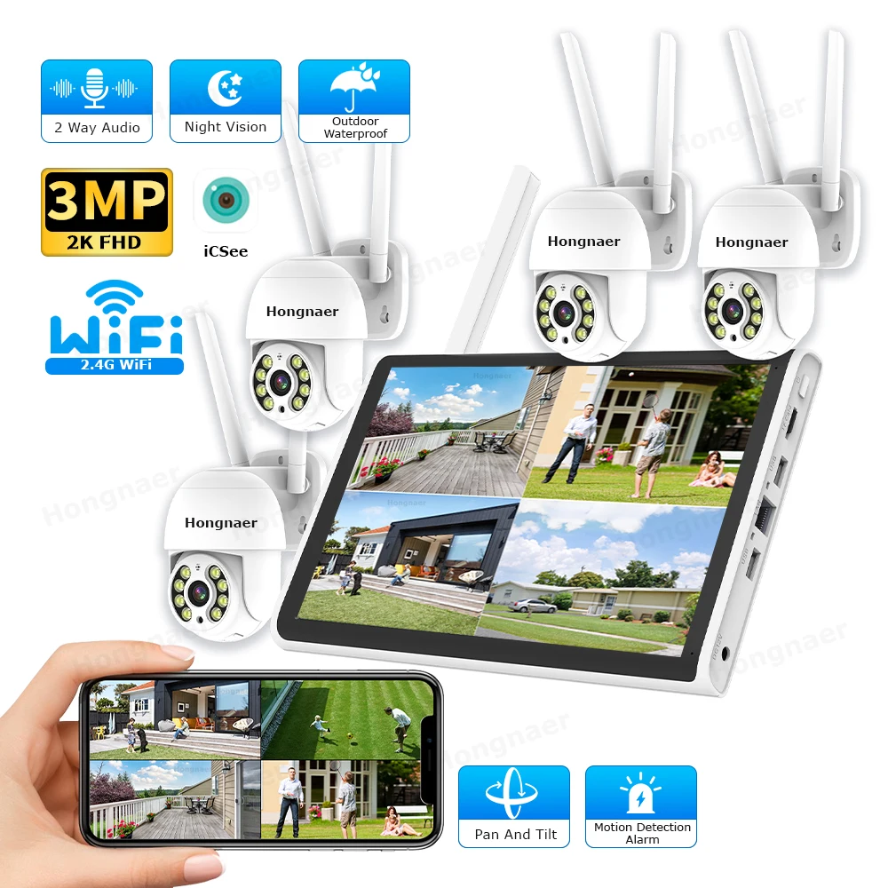 Home Security Video Cameras - Kit de Câmeras de Segurança Sem