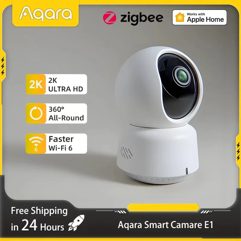 Home Security Video Cameras - Câmera inteligente Aqara original E1 2K