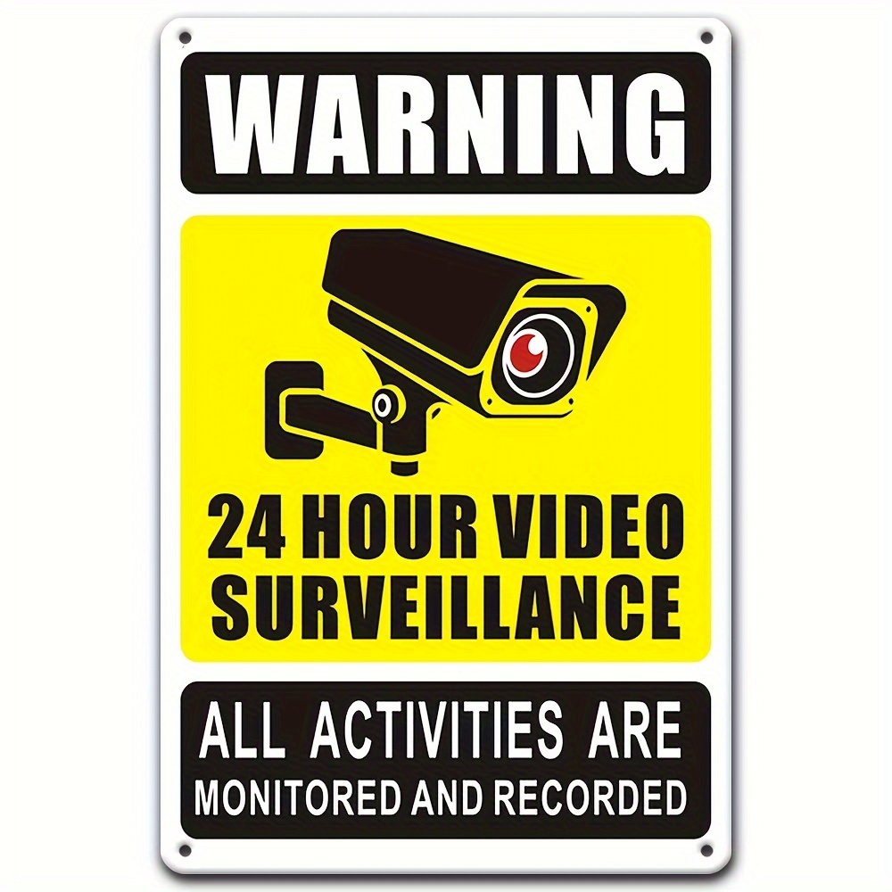 Home Security Video Cameras - Sinal de aviso de vigilância por