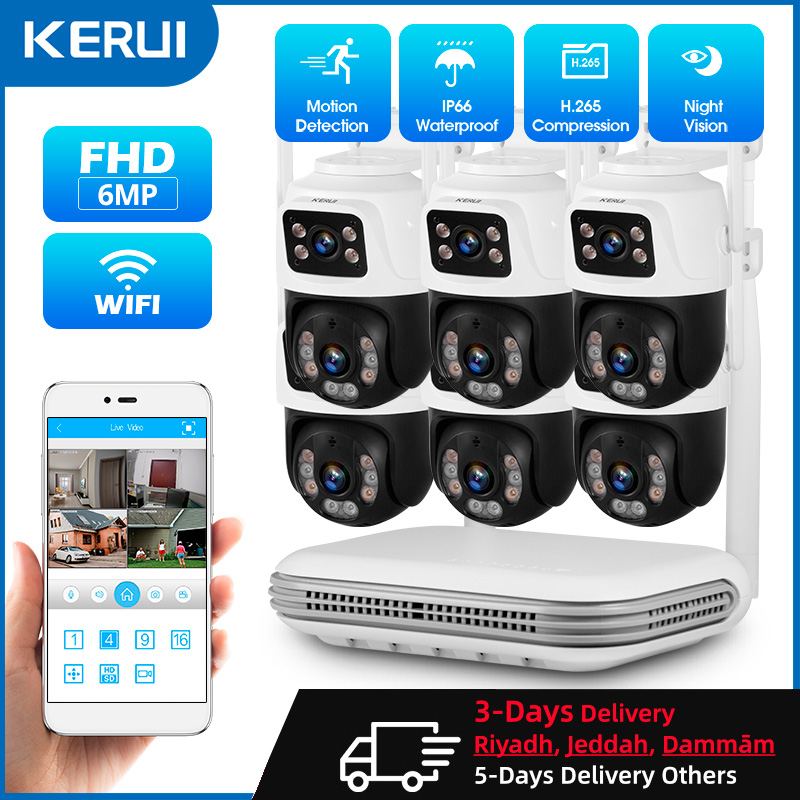 Home Security Video Cameras - Kerui à prova d'água 6mp hd