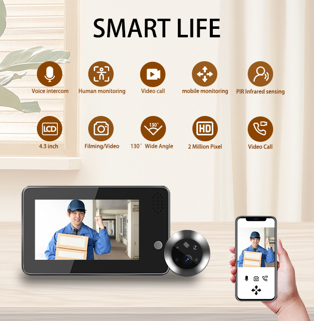 Home Security Video Cameras - Campainha Inteligente WiFi Tuya Smartlife de
