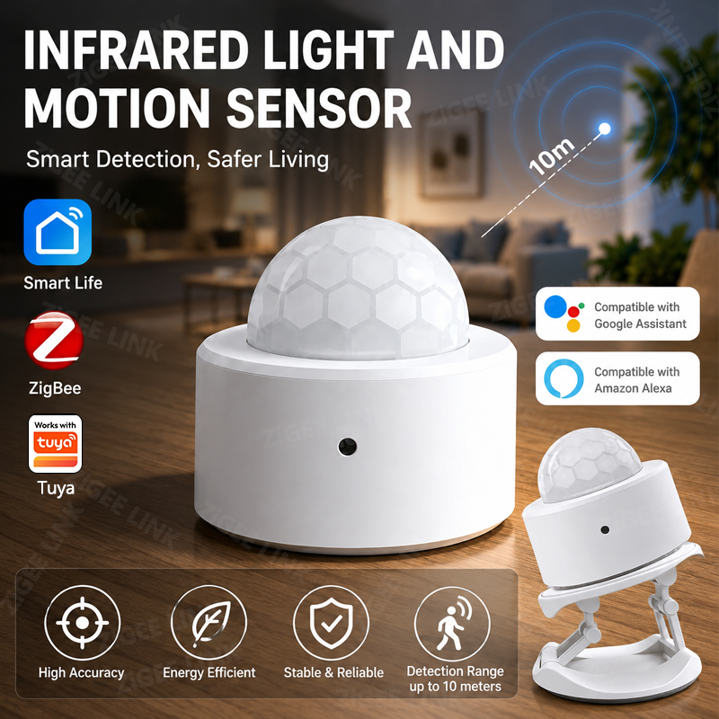 Home Security With Alarm - Sensor de Movimento PIR ZigBee 3.0