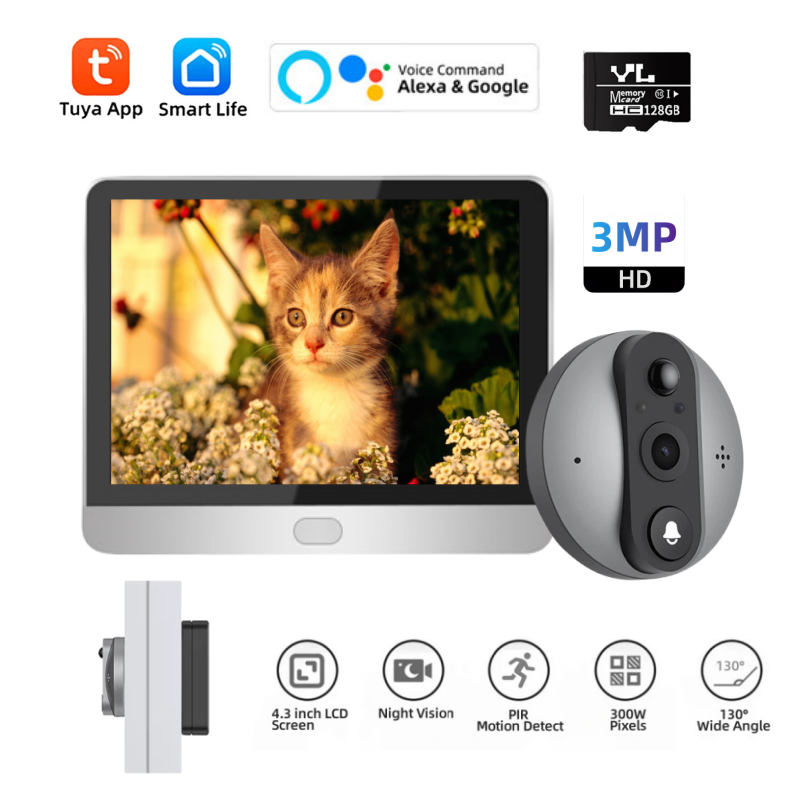 Home Security Ring Camera - Vida inteligente sem fio de segurança