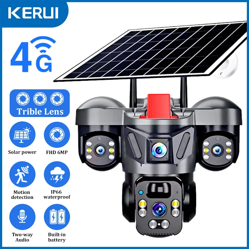 Home Security Video Cameras - Kerui ao ar livre ptz 6mp