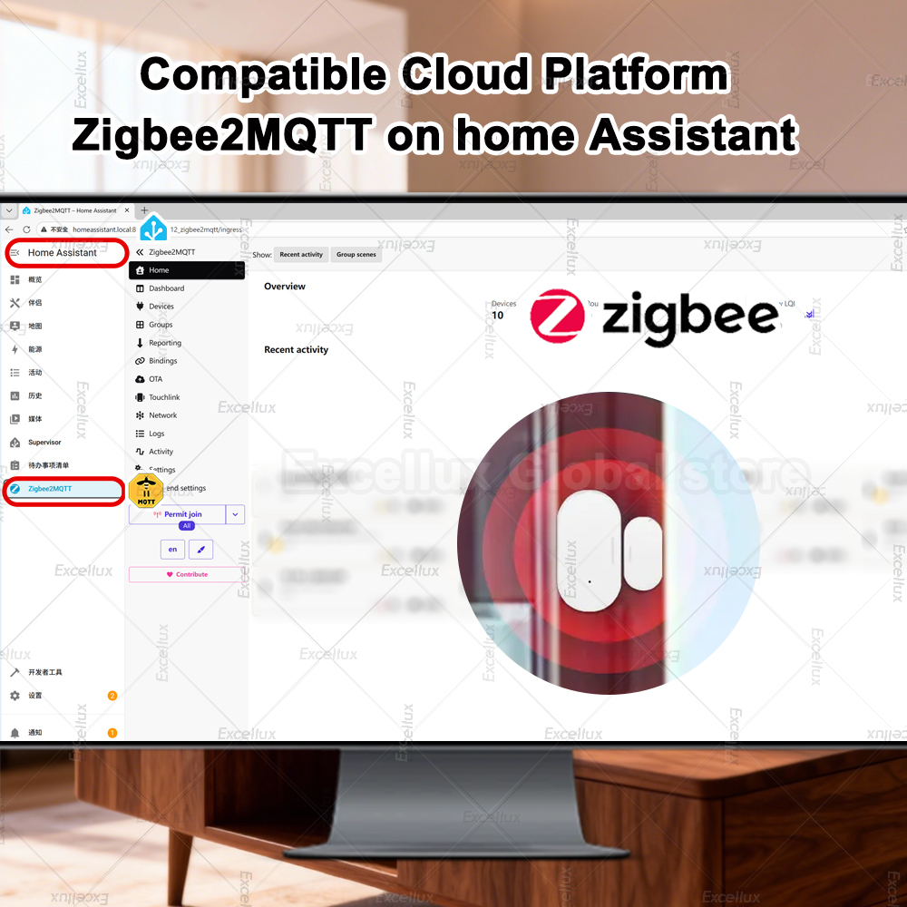 Zigbee 3.0 sensor de janela de - Home Security With Alarm avaliação e preço