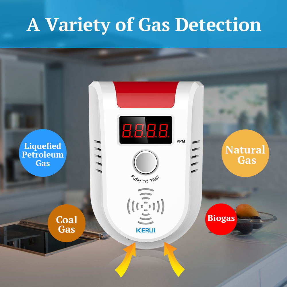 Kerui gd13 detector de gás lpg - Home Security System avaliação e preço