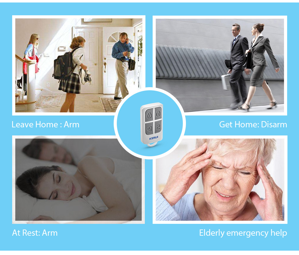 Kerui sem fio de alto desempen - Home Security System avaliação e preço
