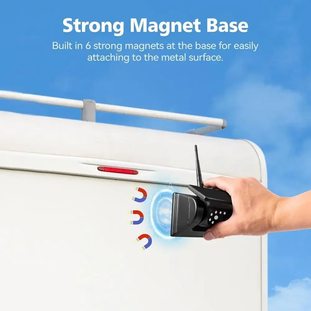Câmera de Ré Solar Magnética S - Camera Solar Wireless avaliação e preço