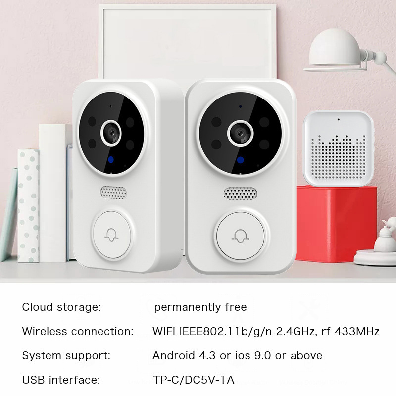 Campainha Inteligente Tuya WIF - Home Security Video Cameras avaliação e preço