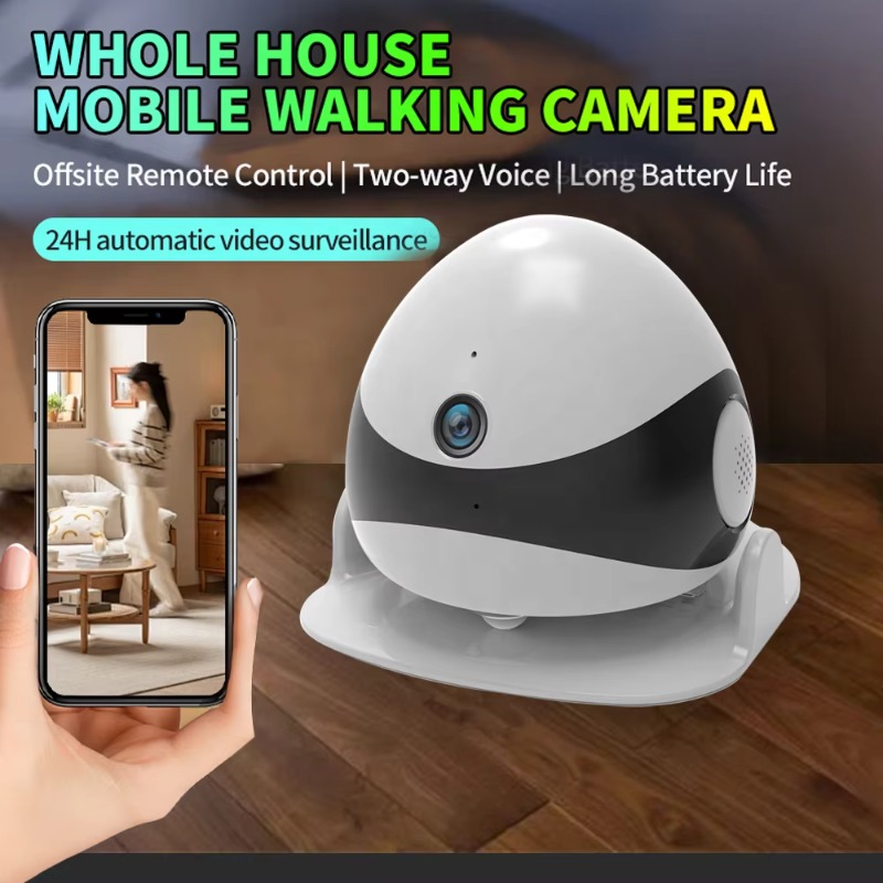Câmera Robô Móvel Sem Fio 2K H - Home Security Robot avaliação e preço