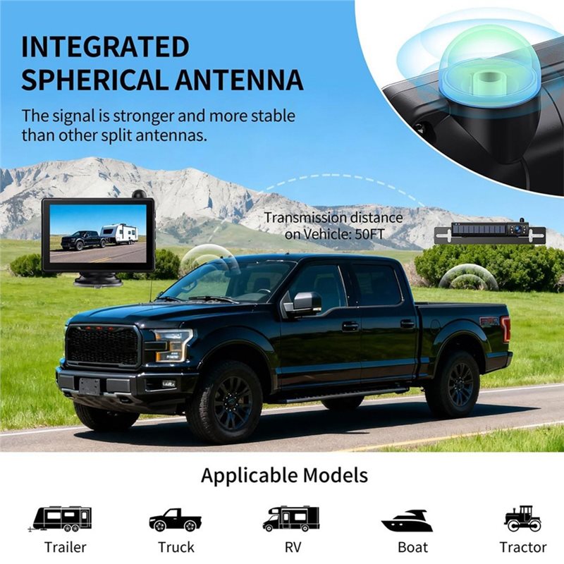Sistema de Câmera de Ré Sem Fi - Camera Solar Wireless avaliação e preço