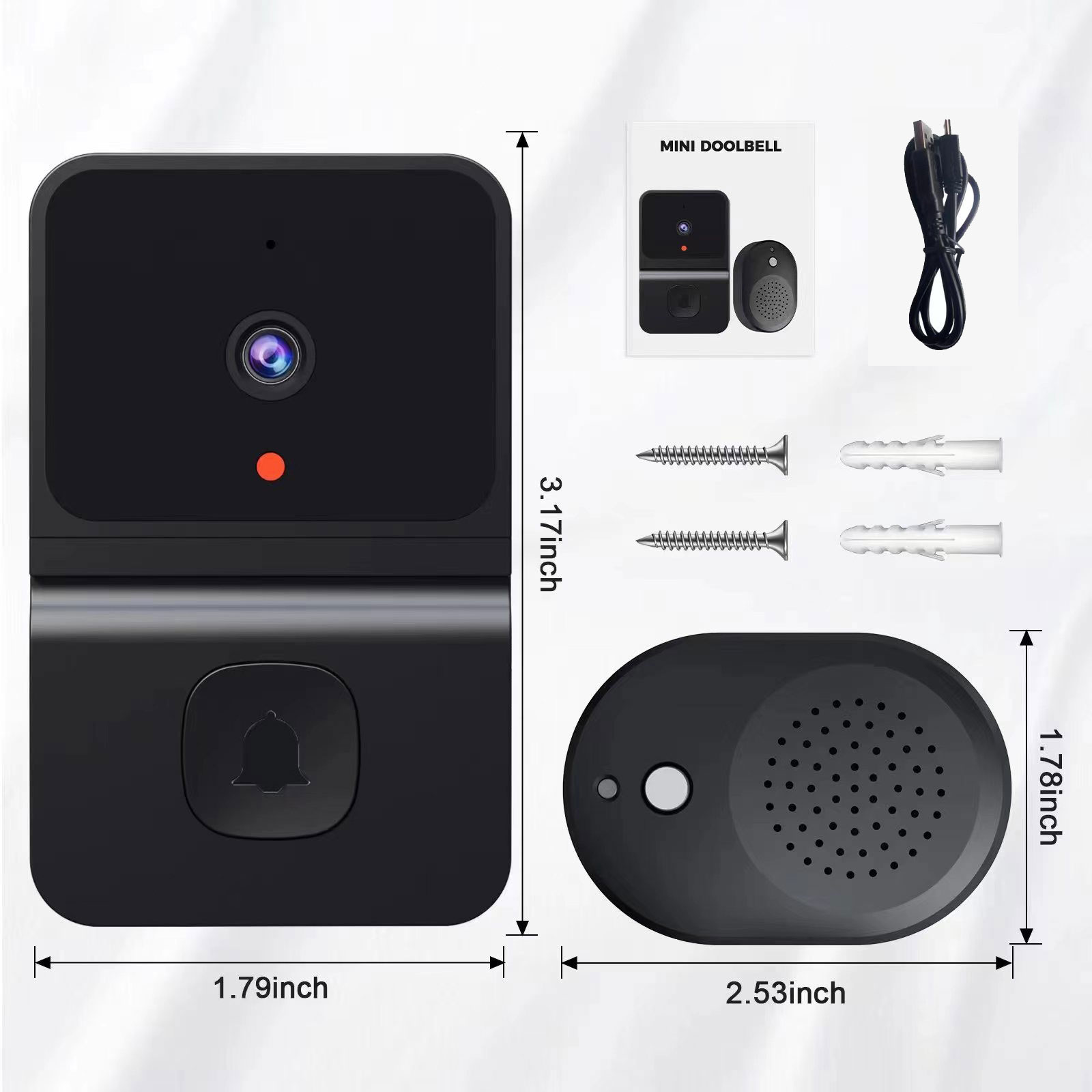 Campainha de vídeo wi-fi, casa - Home Security Ring Camera avaliação e preço