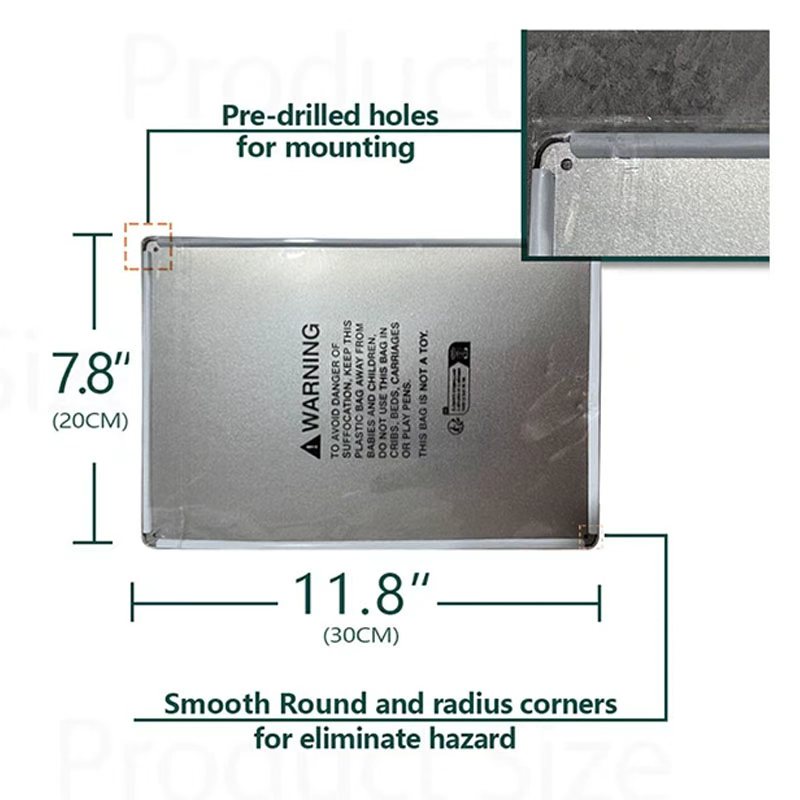 Placa de Metal HD Vintage com  - Home Security Quotes avaliação e preço