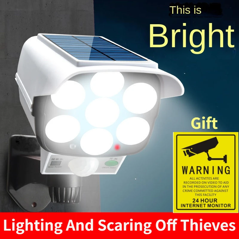 Luz solar ao ar livre sensor d - Camera Solar Wireless avaliação e preço