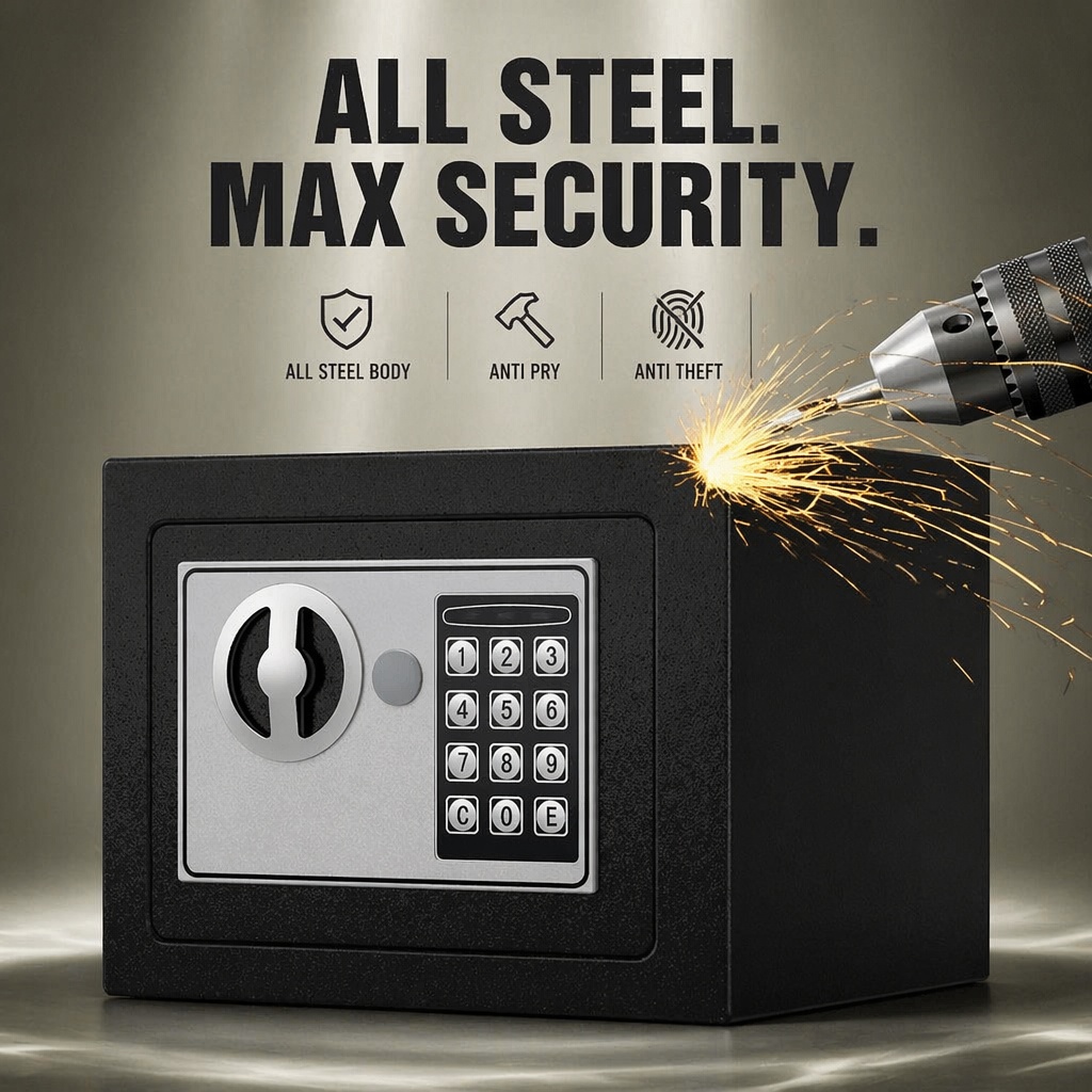 Cofre Eletrônico Digital de Aç - Home Security Tips avaliação e preço
