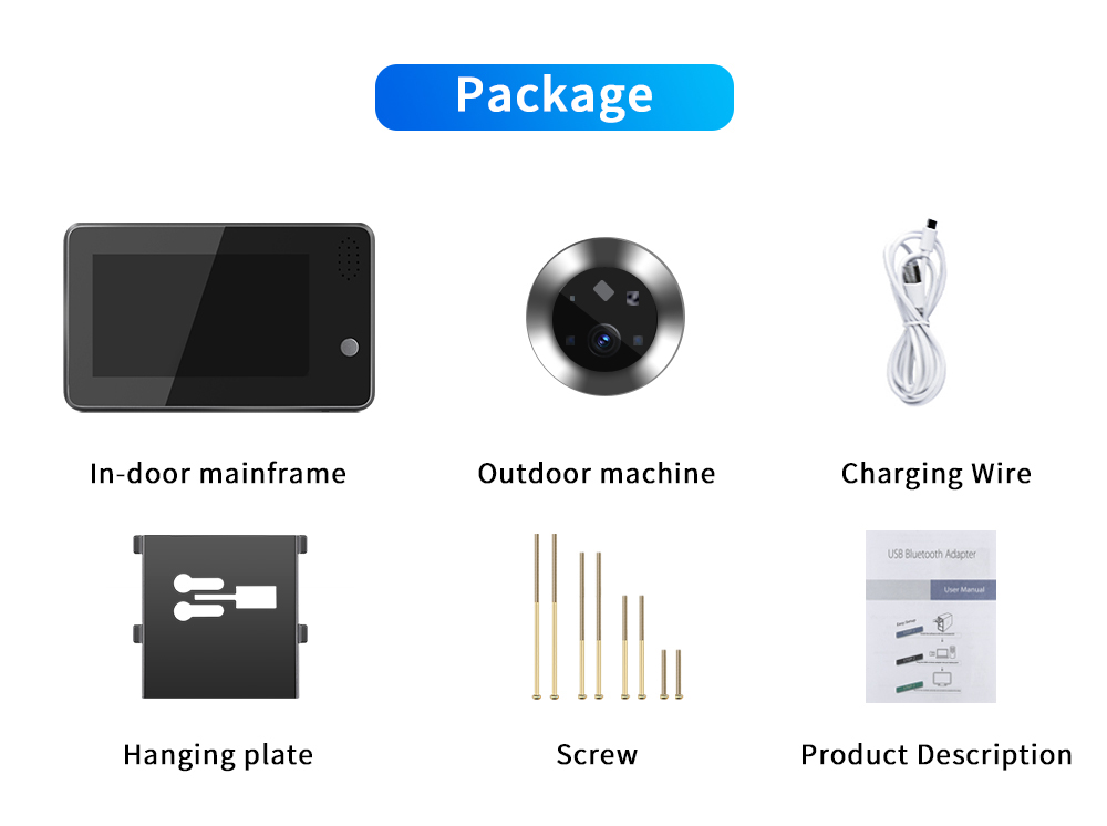 Campainha Inteligente WiFi Tuy - Home Security Video Cameras avaliação e preço