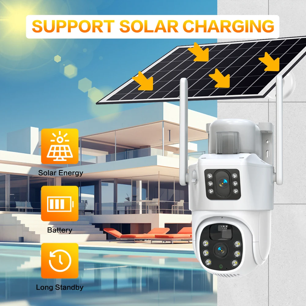 Auto Tracking Video Surveillan - Camera Solar Wireless avaliação e preço