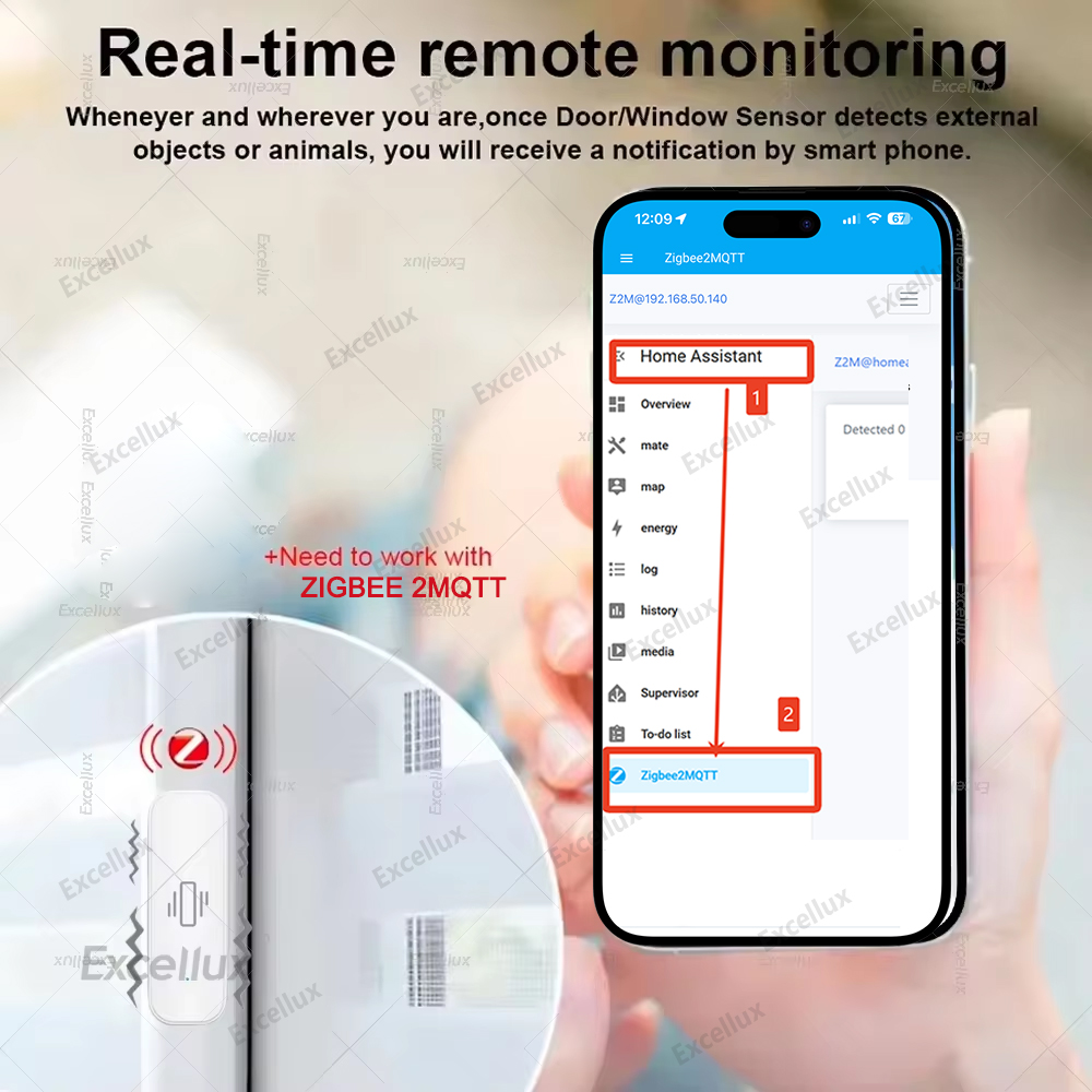 Zigbee sensor de vibração inte - Home Security With Alarm avaliação e preço
