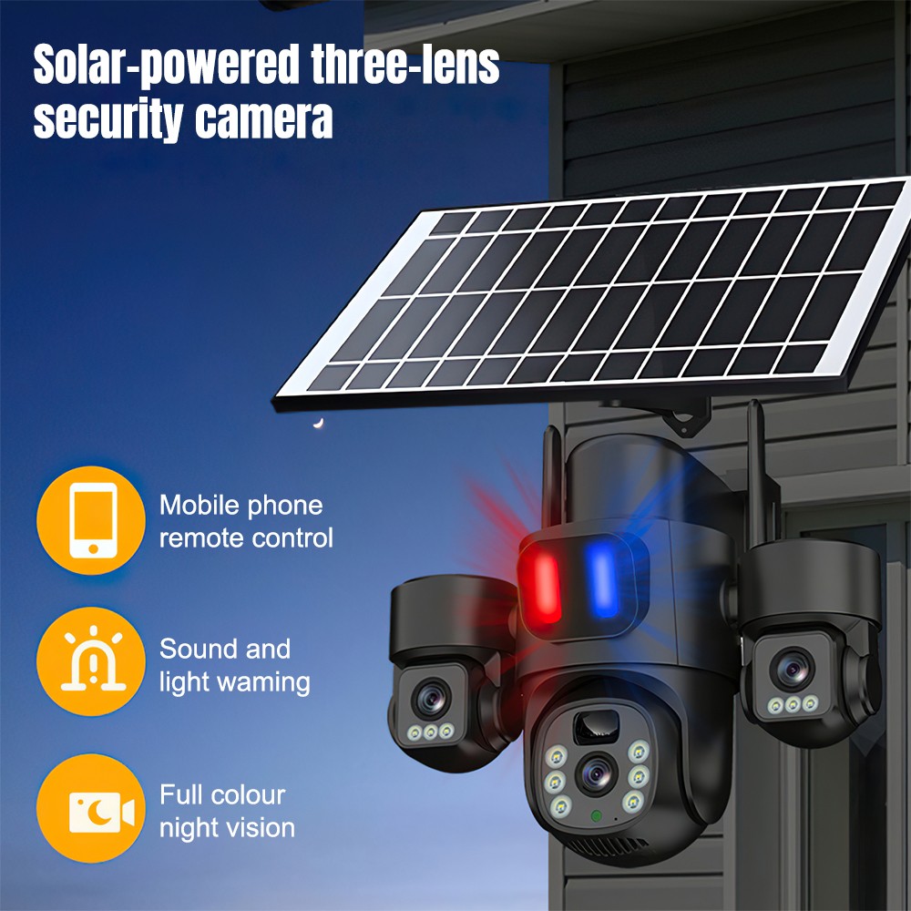 Câmera PTZ Solar WiFi Externa  - Home Security Video Cameras avaliação e preço