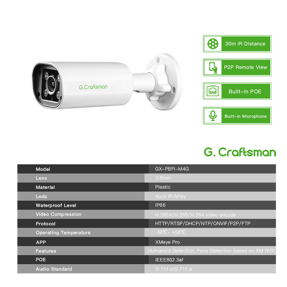 Câmera IP POE C GC PB 4MP, Mic - Home Security Ultimate avaliação e preço