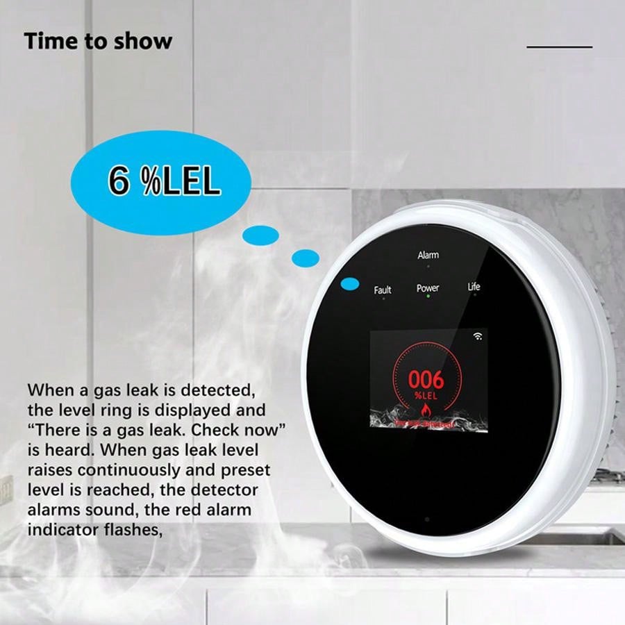 Sensor de Alarme de Gás WiFi 2 - Home Security System avaliação e preço