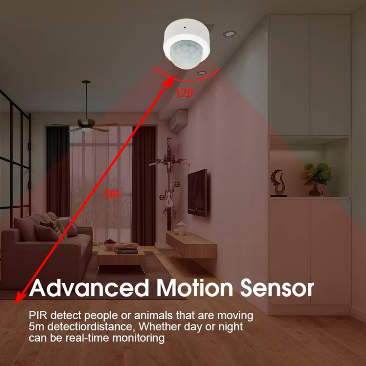 Sensor de Movimento Humano Min - Home Security With Alarm avaliação e preço