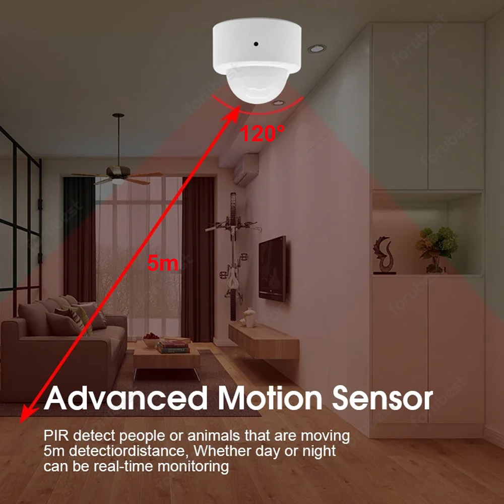 Zigbee 3.0 sensor de movimento - Home Security With Alarm avaliação e preço