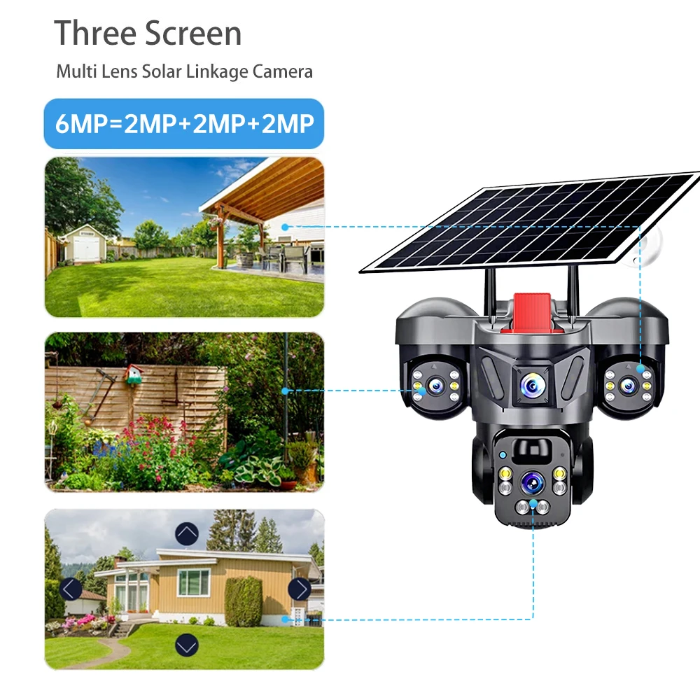Kerui ao ar livre ptz 6mp 4g s - Home Security Video Cameras avaliação e preço